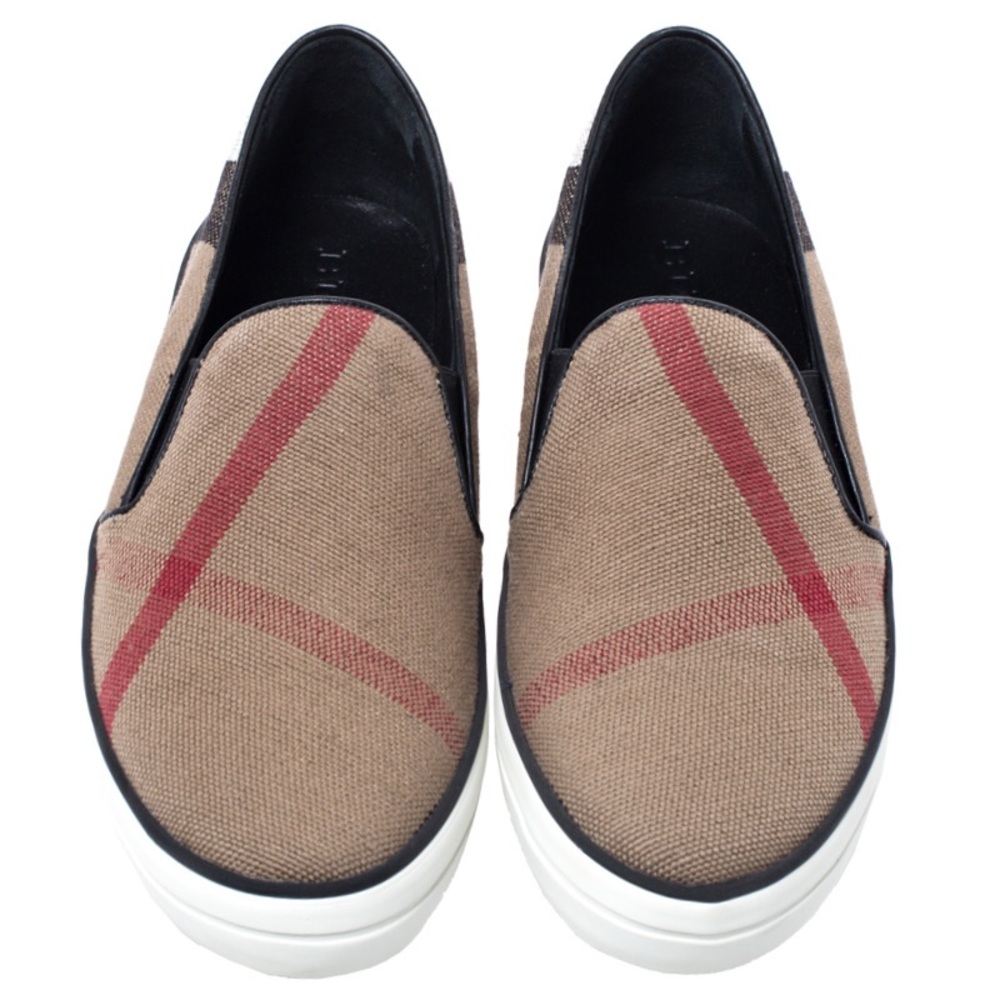 Burberry Women's Gauden Signature Plaid Slip-On Sneakers